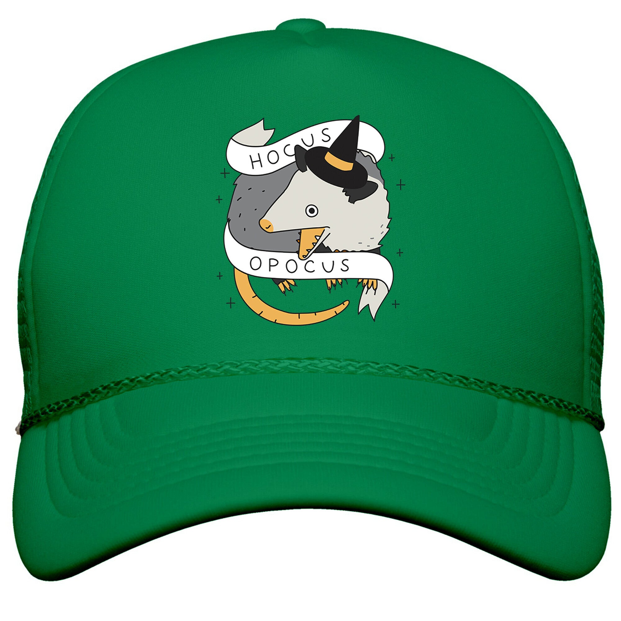 Hocus Opocus Opossum Snapback Trucker Hat